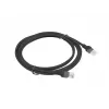 Tinklo kabelis LANBERG PCU6-10CC-0200-BK Cat5e U/UTP RJ-45 — 2 m, juodas