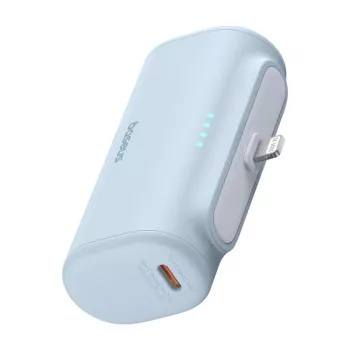Nešiojamoji įkroviklio „Baseus Compact IP“ 5000 mAh 20 W (mėlynas)