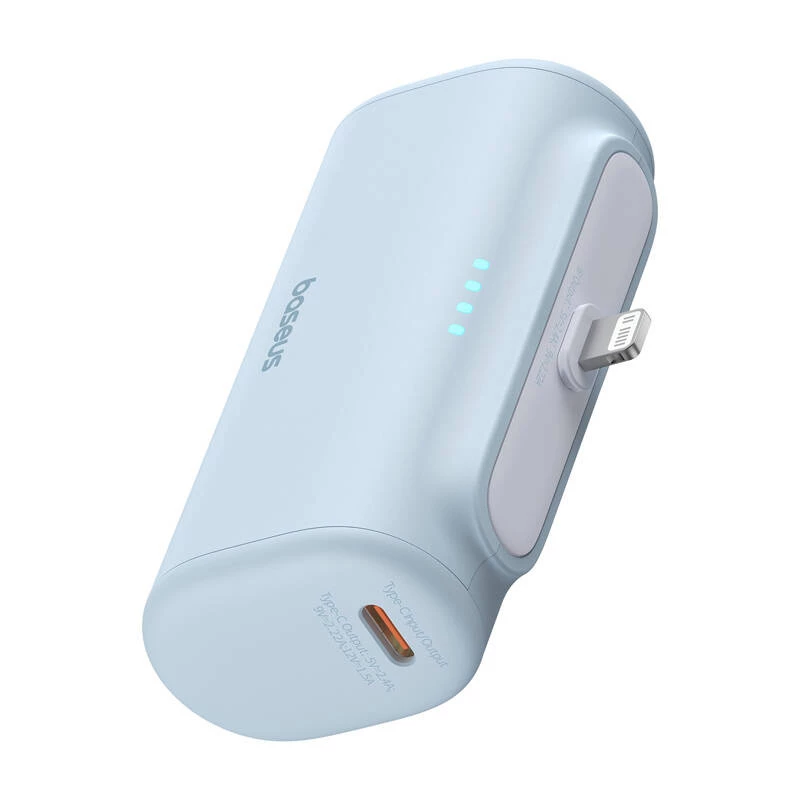Nešiojamoji įkroviklio „Baseus Compact IP“ 5000 mAh 20 W (mėlynas)