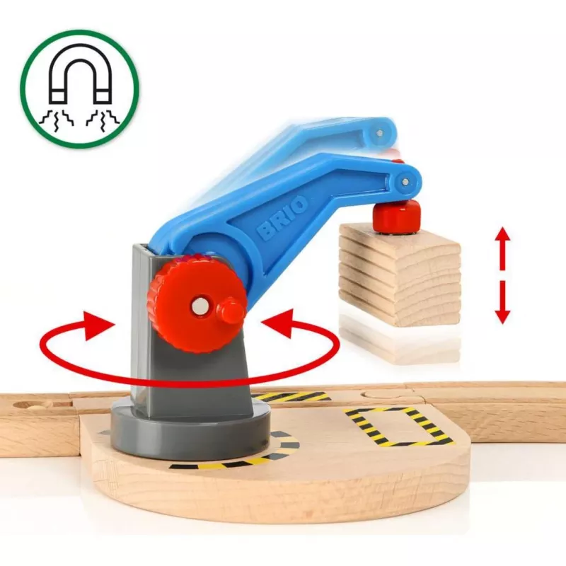 Brio World Krovininio Traukinio Starterio Rinkinys su Kranu