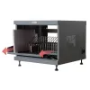 Stovo lentyna TECHLY 367652 kabelių tvarkyklė su 3M lipniu montavimu, plieninė, 550×550×410 mm, juoda