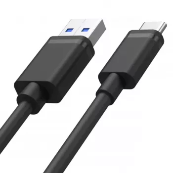 UNITEK USB kabelis USB-A — USB-C 50CM, Y-C481BK JUODAS