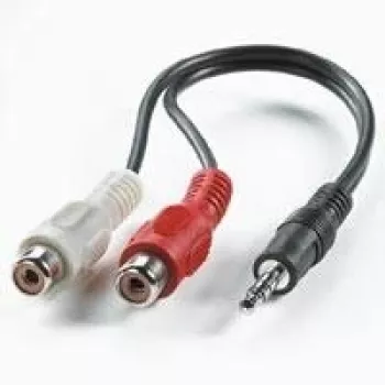 3,5 mm (M) – Cinch (2x M) laidas VALUE 0,2 m