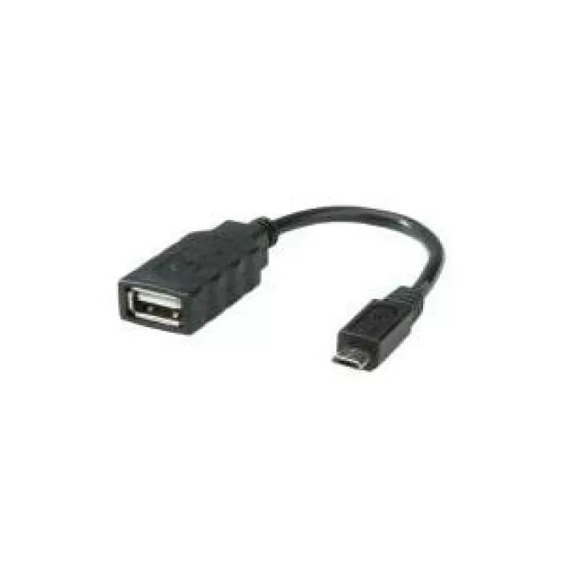 ROLINE USB 2.0 kabelis, USB 2.0 Type Micro B - Type A BU, OTG 0,15 m (11.02.8311)