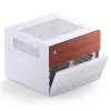 Mikro tornio kompiuterio korpusas Jonsbo N4 WHITE Mini-ITX su grūdintu stiklu