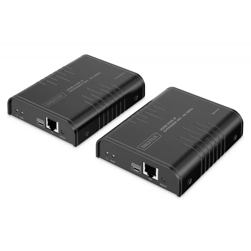 KVM ilgintuvo rinkinys DIGITUS DS-55355 HDMI per IP 4K 60Hz