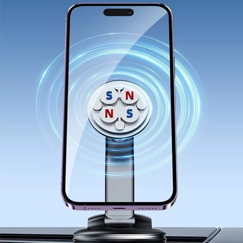 Magnetinis telefono laikiklis Awei X45, skirtas tvirtinti prie priekinio stiklo ir prietaisų skydelio, suderinamas su išmaniaisiais telefonais