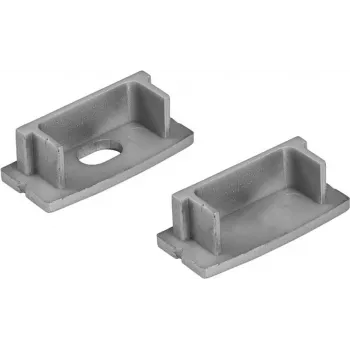 Galiniai dangteliai 20 mm U profiliui EUROLITE 51210867, sidabriniai