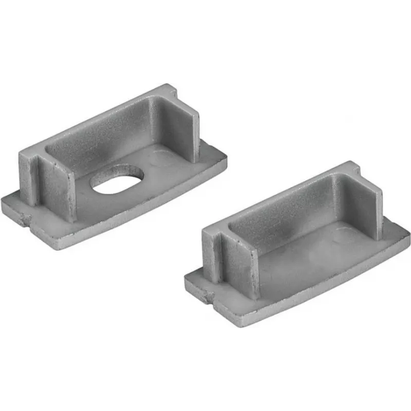 Galiniai dangteliai 20 mm U profiliui EUROLITE 51210867, sidabriniai