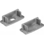 Galiniai dangteliai 20 mm U profiliui EUROLITE 51210867, sidabriniai
