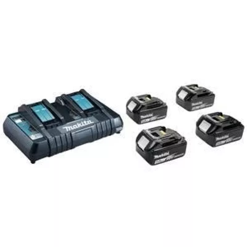MAKITA maitinimo šaltinis KIT 18V (BL1850Bx4+DC18RD) MAKPAC