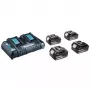 MAKITA maitinimo šaltinis KIT 18V (BL1850Bx4+DC18RD) MAKPAC