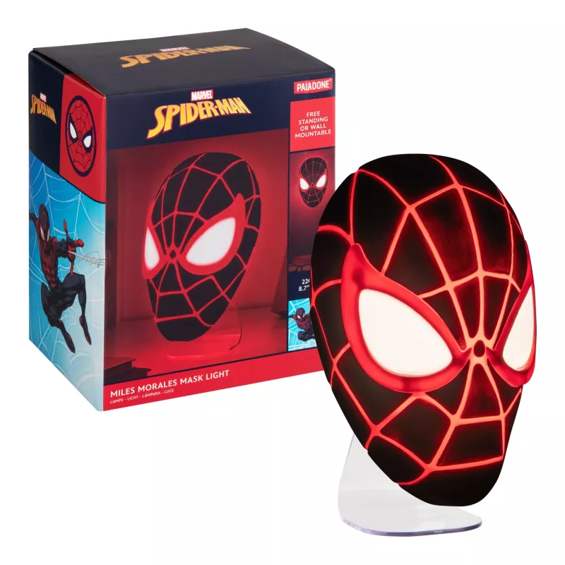 Stalinė lempa Paladone Mask Light PP14323SPMVN Spiderman Miles Morales – personažo formos naktinė lemputė