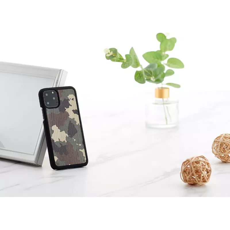 man and wood išmaniojo telefono dėklas, skirtas „iPhone 11 Pro“ — juodas kamufliažinis apsauginis gaubtas