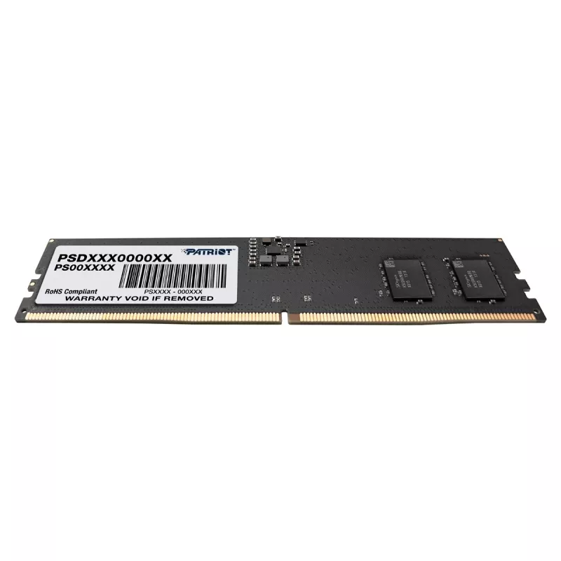 PATRIOT Signature 16 GB DDR5 4800 MHz ECC 288 kontaktų UDIMM 1,1 V atmintis staliniams kompiuteriams / serveriams