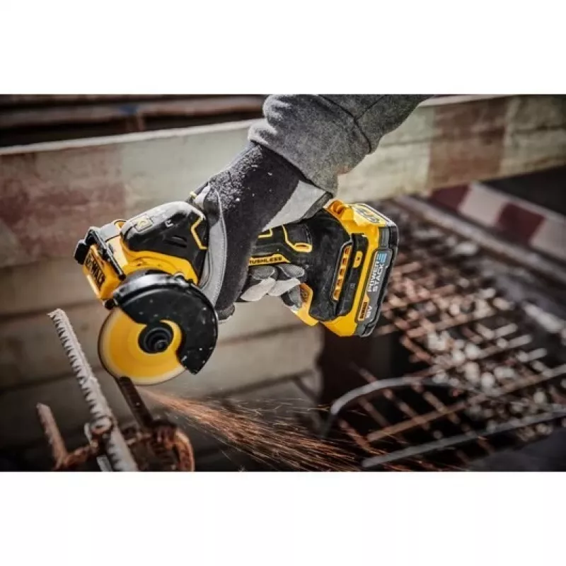 DeWALT DCS438N-XJ 18V XR kampinis šlifuoklis be laidų, 76 mm