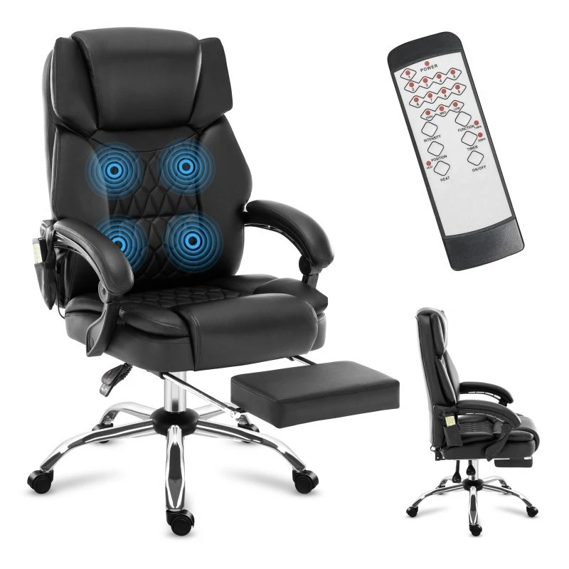 Ergonomiška biuro pasukama kėdė mark adler MA-BOSS 6.0, organinės odos sėdynė, reguliuojamas aukštis 47–55 cm, juosmens atrama, Dual pasvirimo mechanizmas