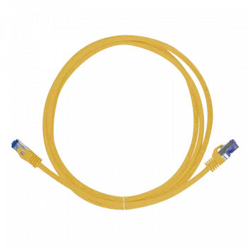Logilink Professional Ultraflex - jungiamasis kabelis - RJ-45 (M) į RJ-45 (M) - 50 cm - 6 mm - S/FTP - Cat.7 žaliavinis kabelis (kabelis) / CAT 6a (prievadai) - be halogenų, liejinis, be užkabinimų - geltonas