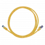 Logilink Professional Ultraflex - jungiamasis kabelis - RJ-45 (M) į RJ-45 (M) - 50 cm - 6 mm - S/FTP - Cat.7 žaliavinis kabelis (kabelis) / CAT 6a (prievadai) - be halogenų, liejinis, be užkabinimų - geltonas