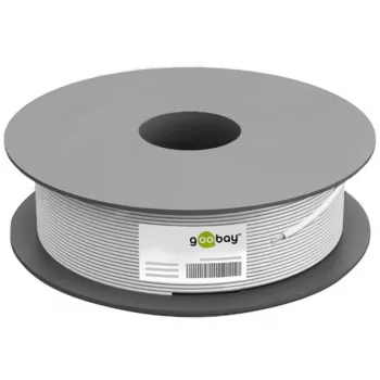„Wentronic Goobay“ CAT 6 tinklo kabelis, U/UTP, pilkas, 100 m – CCA, AWG 24/7 (vytas), PVC (93884)