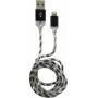 LC-POWER kabelis USB-Lightning-1M-8 1 m juoda/sidabrinė, USB A į Lightning (LC-C-USB-LIGHTNING-1M-8)