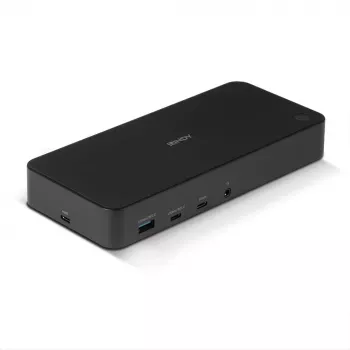 Lindy DST-Pro Universal, USB-C ir A tipo hibridinė nešiojamojo kompiuterio prijungimo stotelė - 4K HDMI, 2x4K (DP arba HDMI)