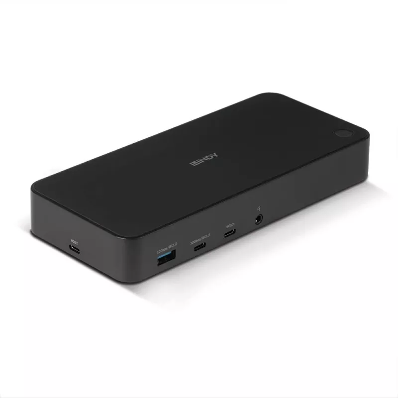 Lindy DST-Pro Universal, USB-C ir A tipo hibridinė nešiojamojo kompiuterio prijungimo stotelė - 4K HDMI, 2x4K (DP arba HDMI)