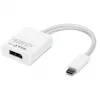 USB adapteris, USB-C kištukas > DisplayPort lizdas (balta, 11 cm)