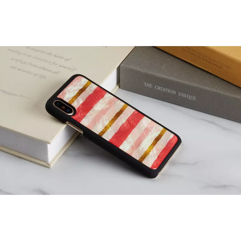 iKins išmaniojo telefono dėklas iPhone XS / iPhone XS Max Short Cake Juoda apsauginis dangtelis