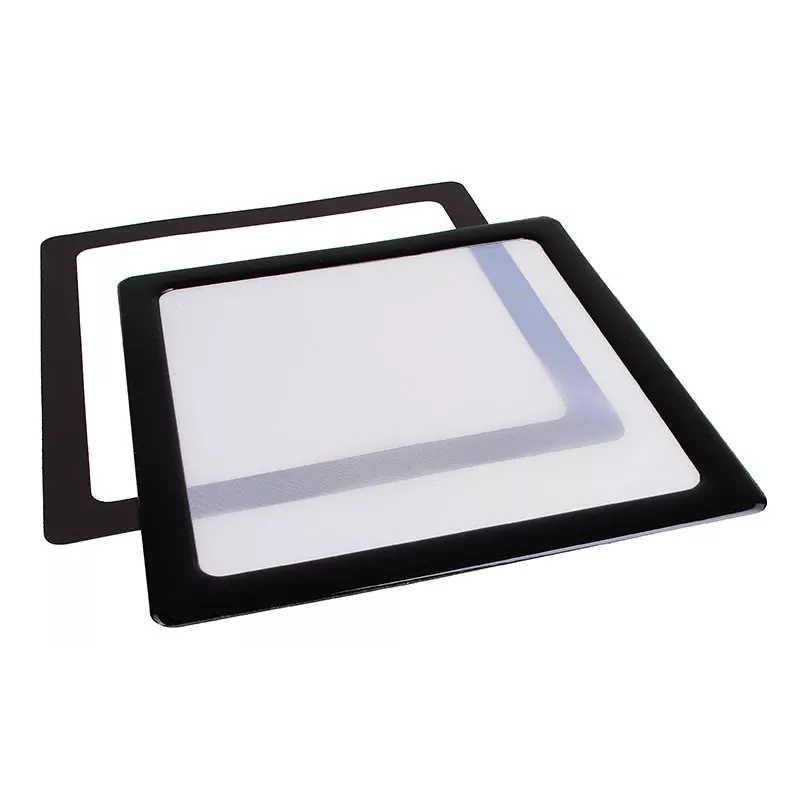 DEMCiflex dulkių filtras 140 mm, kvadratinis – juodas/baltas