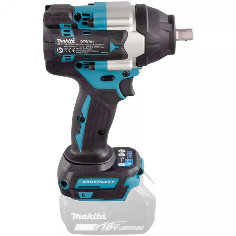 Makita DTW701Z elektrinis suktuvas/impulsinis suktuvas 2700 RPM Juoda, Mėlyna