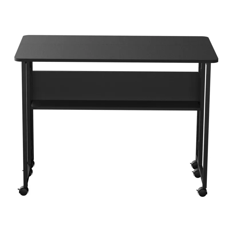 Sulankstomas stalas Maclean, juodas, mobilus 100x58 cm, maks. 50 kg, MC-126 B