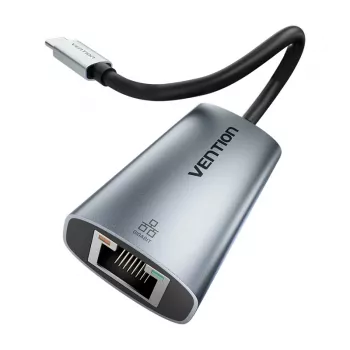 Vention CFP USB Type-C į Gigabit Ethernet adapteris 1000 Mbit/s, pilkas