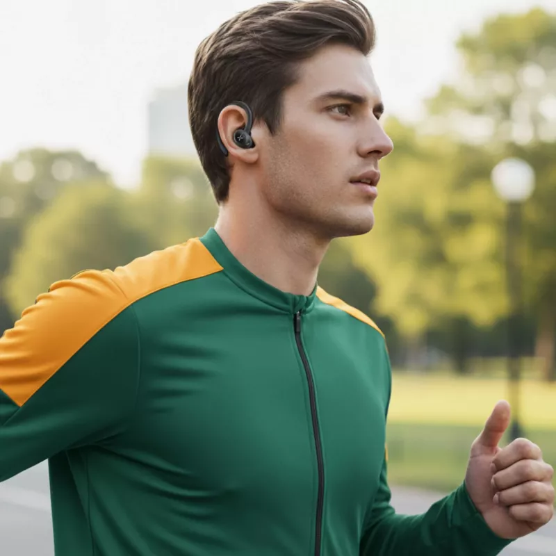 Belaidės sportinės ausinės MANTA Rytmo Sport 2 MATWS012BK — tikrai belaidės, į ausis įdedamos, juodos
