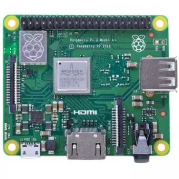 Raspberry Pi 3 Model A+ - Vienos plokštės kompiuteris - Broadcom BCM2837B0 / 1,4 GHz - RAM 512MB - 802,11a/b/g/n/ac, Bluetooth 4,2 (Raspberry Pi 3 Model A+)