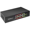 Ethernet komutatorius QOLTEC 52297 PoE RJ45 su PoE aukštyniniu ir SFP prievadu