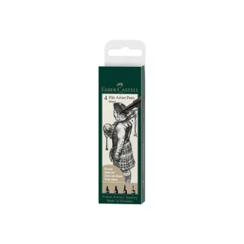 Flomasteris Faber-Castell 167153 — flomasteris, juodas, vienas vienetas