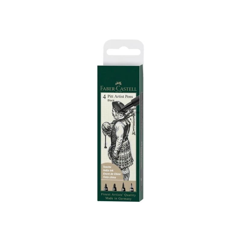 Flomasteris Faber-Castell 167153 — flomasteris, juodas, vienas vienetas
