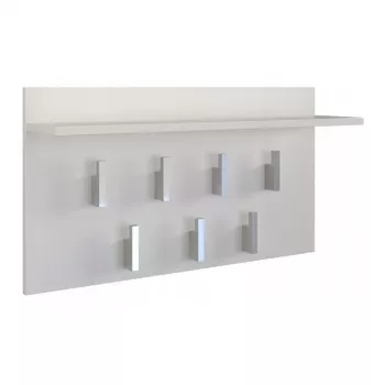 Drabužių kabykla Top e shop WIESZAK 2F BIEL MAT, medžio drožlių plokštė, 7 kabliukai, 700×200×400 mm