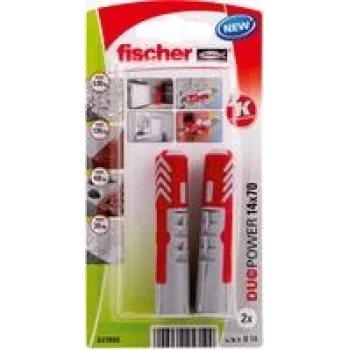 Fischer DuoPower 14 x 70 K NV sieninis kaištis 70 mm 537655 1 rinkinys (537655)