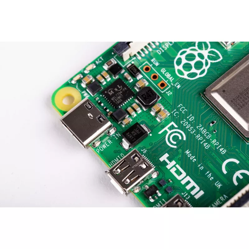 Raspberry Pi 4 Model B - vienos plokštės kompiuteris - Broadcom BCM2711 / 1,5 GHz - RAM 2 GB - 802.11a/b/g/n/ac, Bluetooth 5.0 (Raspberry-PI-4-2GB)
