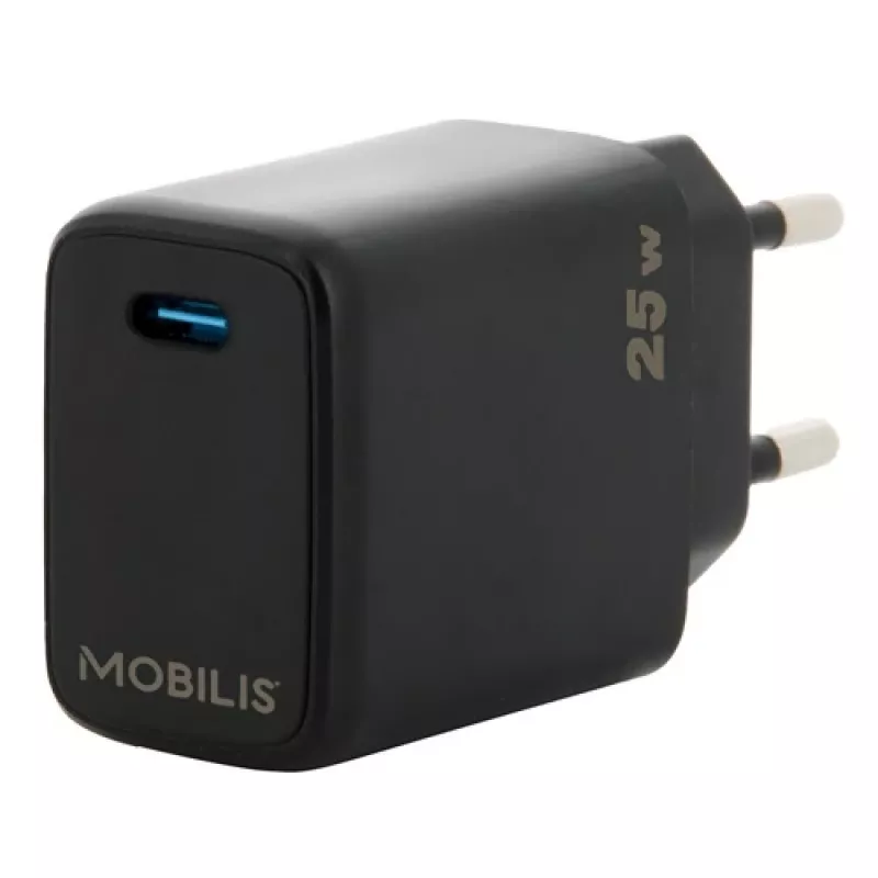 Mobiliojo įrenginio įkroviklis Mobilis 001380 Universalus Juodas Kintamoji srovė Greitas įkrovimas