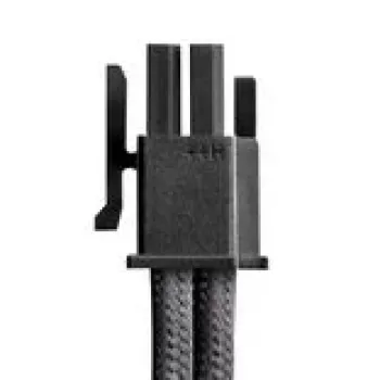 CableMod C-Series Pro ModMesh kabelių rinkinys, skirtas Corsair Type 5 RMx Shift maitinimo šaltiniams, 2x 12V-2x6, StealthSense, anglies spalva, 65 cm