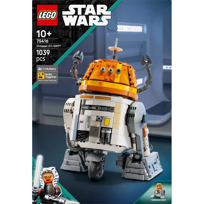 Konstruktorius LEGO Star Wars Chopper C1-10P astromechaninis droidas modelis 75416, 1039 dalys, amžius 10+, aukštis 220 mm