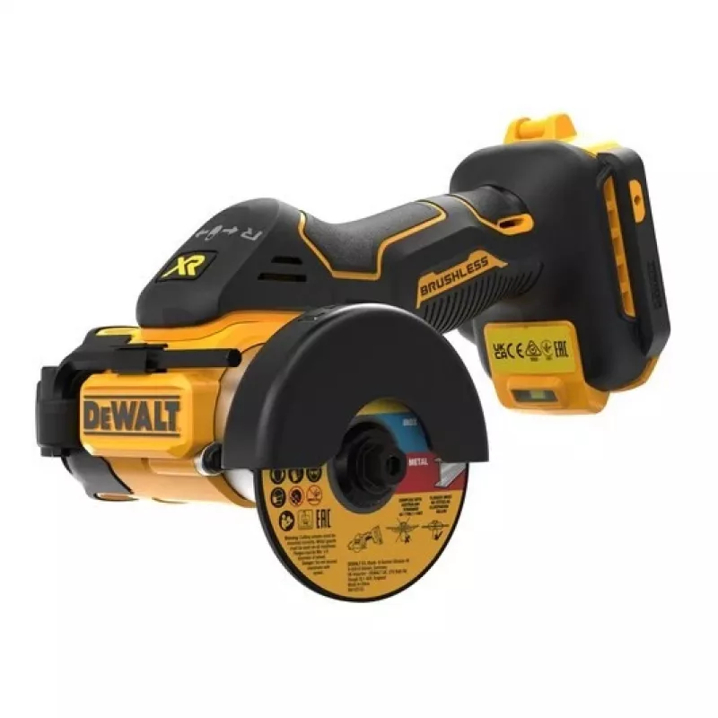 DeWALT DCS438N-XJ 18V XR kampinis šlifuoklis be laidų, 76 mm