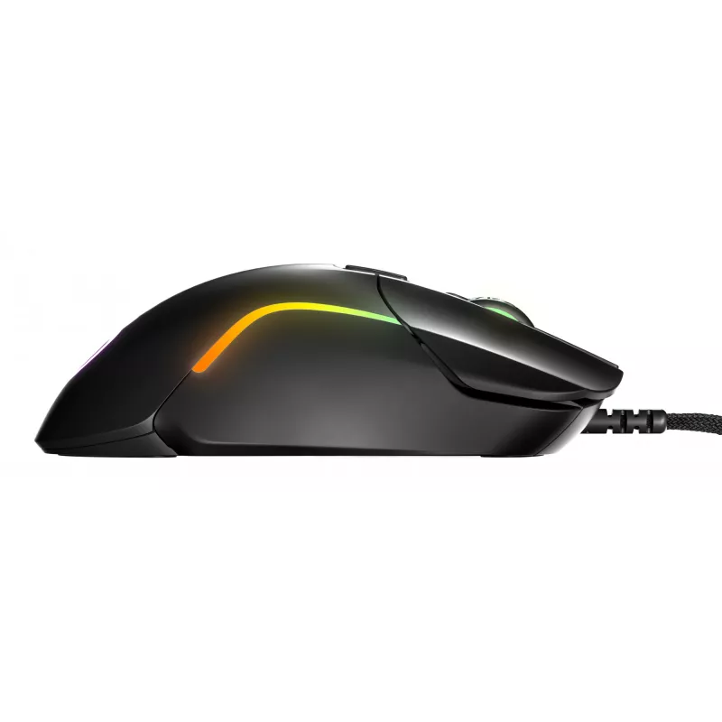 Žaidimų pelė STEELSERIES Rival 5 — dešinei rankai, TrueMove Air jutiklis, 18 000 DPI, 9 programuojamų mygtukų, USB Type-A, IP54