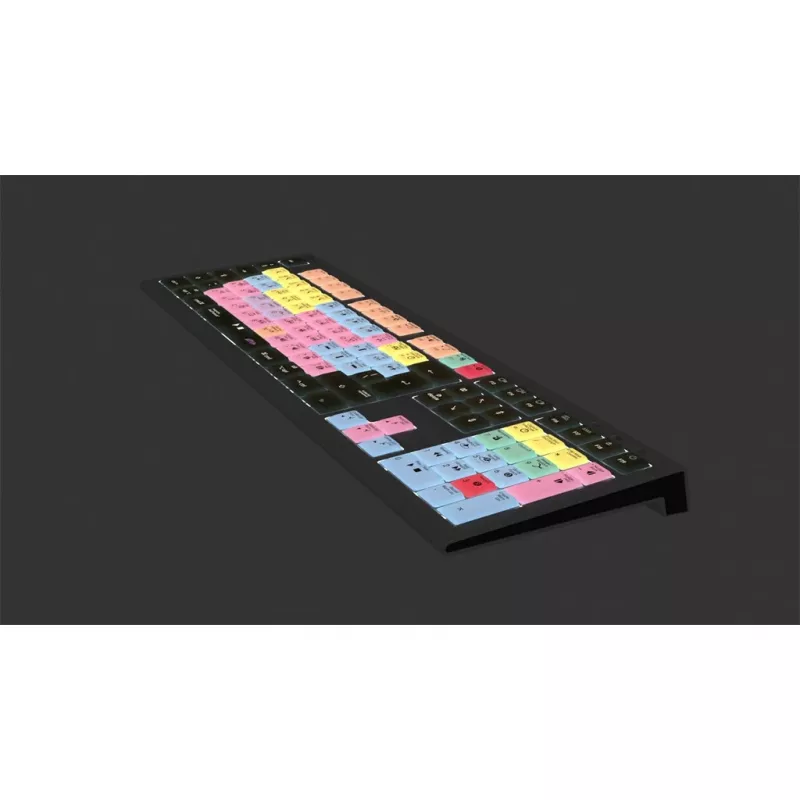 Logickeyboard ASTRA 2 USB QWERTY klaviatūra juoda pilno dydžio 104 klavišai