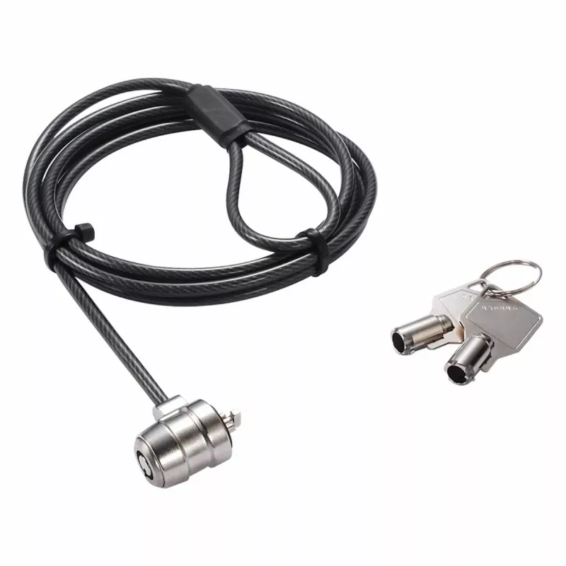 Dicota Security Cable T-Lock Base, su raktu, 3x7 mm lizdas