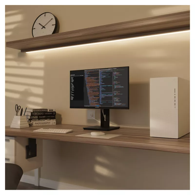 JAPANNEXT 4K UHD monitorius 60,45 cm (23,8 col.) 3840 x 2160 pikselių, IPS skydelis, 8 ms, 60 Hz, AMD FreeSync, HDMI, DisplayPort (JN-IPS2380UHDR-C65W-HSP)