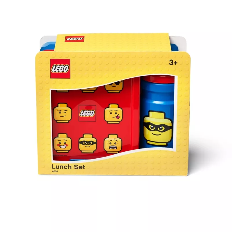 Pietų dėžutės rinkinys LEGO 40580001 Bright Blue — vaikiška pietų dėžutė ir gertuvės rinkinys